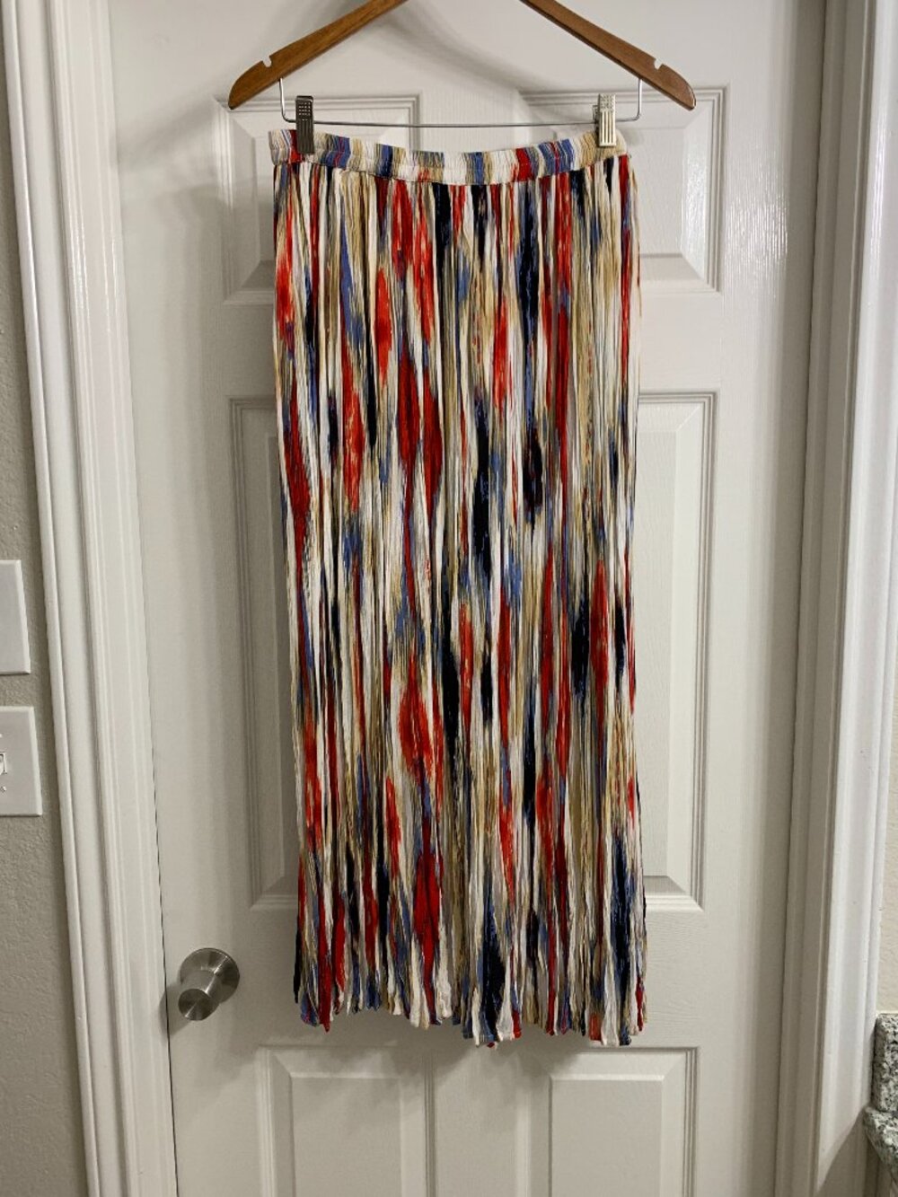 Life Style Brand Women's Multi-Color Broomstick Skirt, Size Large (NWT)